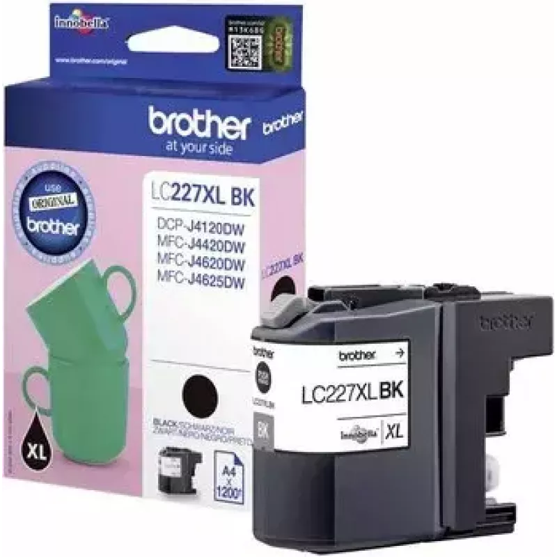 Brother LC-227XLBK tintes kasetne, 1 gab., oriģināla, melna
