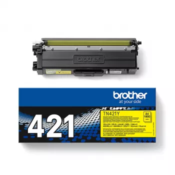 Brother TN-421Y tonera kārtridžs 1 gab. Oriģināls dzeltens