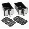 Kenwood HFM20.000MB cepeškrāsns Double 8 L Brīvi stāvoša 1700 W Karstā gaisa cepeškrāsns Melna