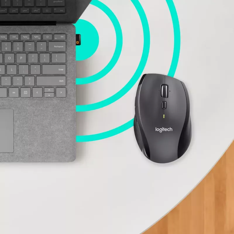 Pele Logitech Marathon M705 bezvadu USB melna