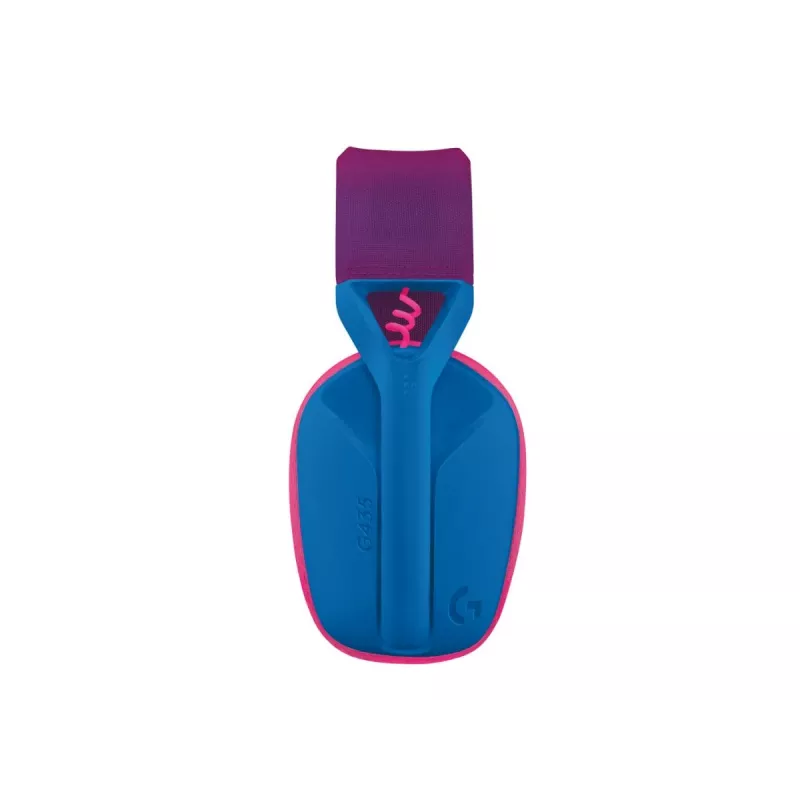 LOGITECH G435 Lightspeed bezvadu spēļu austiņas — zilas