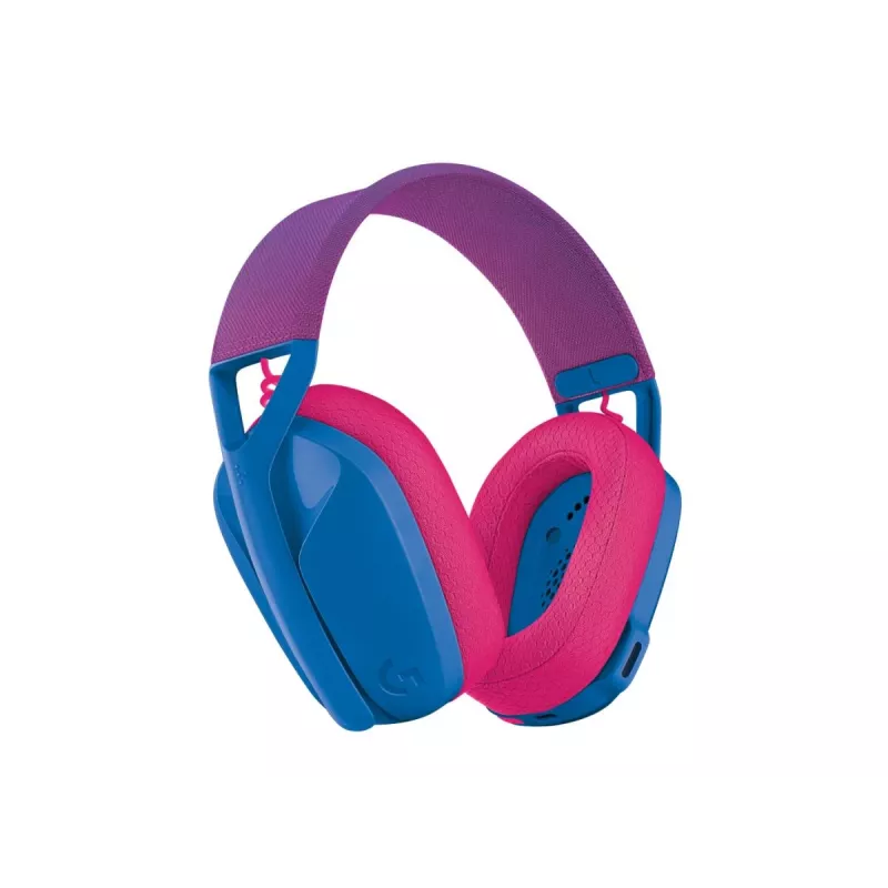 LOGITECH G435 Lightspeed bezvadu spēļu austiņas — zilas