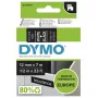 DYMO Authentic D1 etiķetes | Balta druka uz melnas lentes | 12 mm x 7 m | Pašlīmējošas etiķetes LabelManager etiķešu veidotājiem | Ražots Eiropā