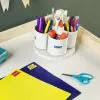 DYMO zīmola LetraTag plastmasas etiķetes | 12 mm x 4 m ruļļi | Melns drukāts uz zila fona | Daudzfunkcionālas pašlīmējošās etiķetes LetraTag etiķešu printeriem