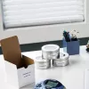 DYMO zīmola LetraTag plastmasas etiķetes | 12 mm x 4 m rullis | melna druka uz baltām etiķetēm | daudzfunkcionālas pašlīmējošas etiķetes LetraTag etiķešu izgatavotājiem | 1 gab.