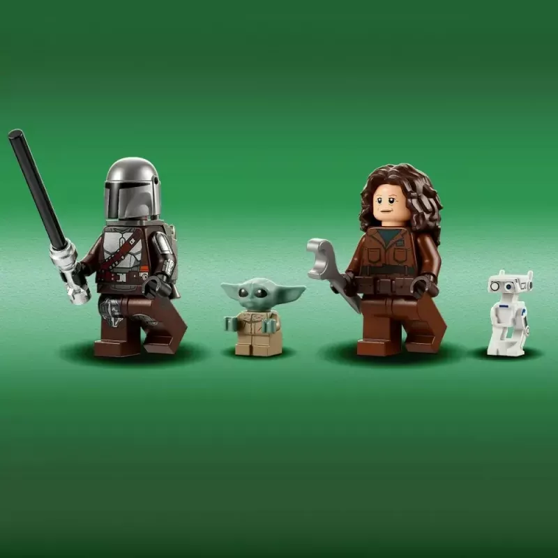 Konstrukciju rotaļlieta LEGO Star Wars N-1 Starfighter ar The Child (Baby Yoda) figūriņu 75325