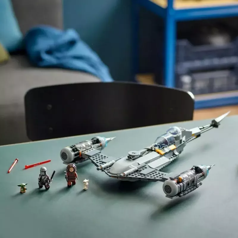 Konstrukciju rotaļlieta LEGO Star Wars N-1 Starfighter ar The Child (Baby Yoda) figūriņu 75325