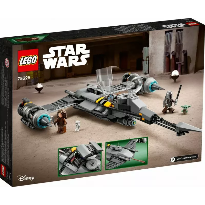 Konstrukciju rotaļlieta LEGO Star Wars N-1 Starfighter ar The Child (Baby Yoda) figūriņu 75325
