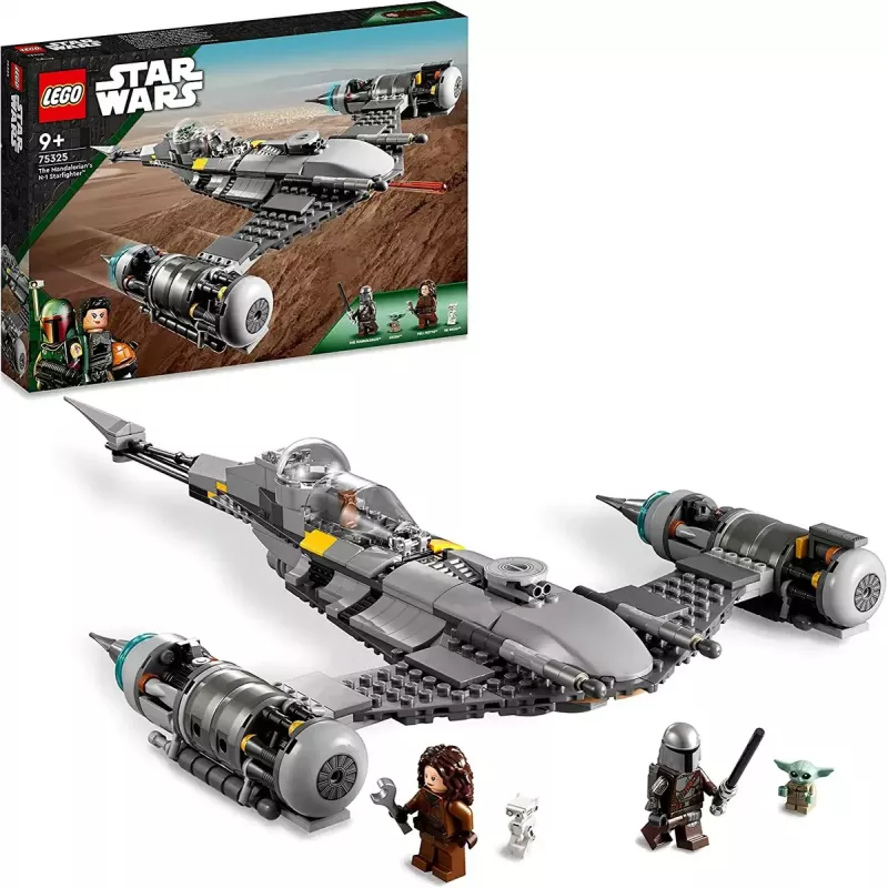 Konstrukciju rotaļlieta LEGO Star Wars N-1 Starfighter ar The Child (Baby Yoda) figūriņu 75325
