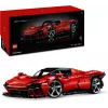LEGO Technic konstrukcijas komplekts Ferrari Daytona SP3 mērogā 1:8, 3 778 detaļas, sarkans, 6.99 kg
