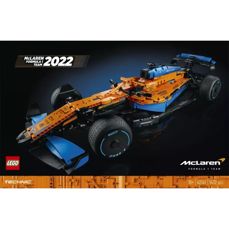 LEGO Technic Racing Car McLaren Formula 1 42141 1:10 mēroga modelis
