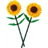 LEGO Botanical Collection 40524 Iconic Sunflowers būvkomplekts — 191 detaļas, izstādes modelis 250 mm augstumā