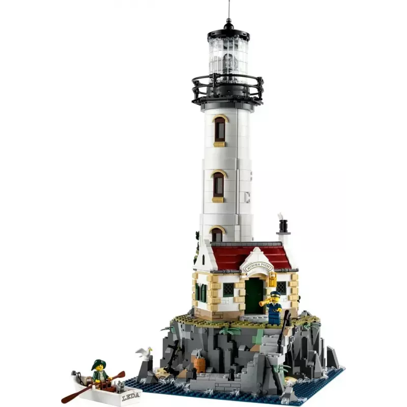 LEGO Ideas 21335 motorizētā bāka – 2 065 detaļas, motorizēta rotējoša gaisma, 18+