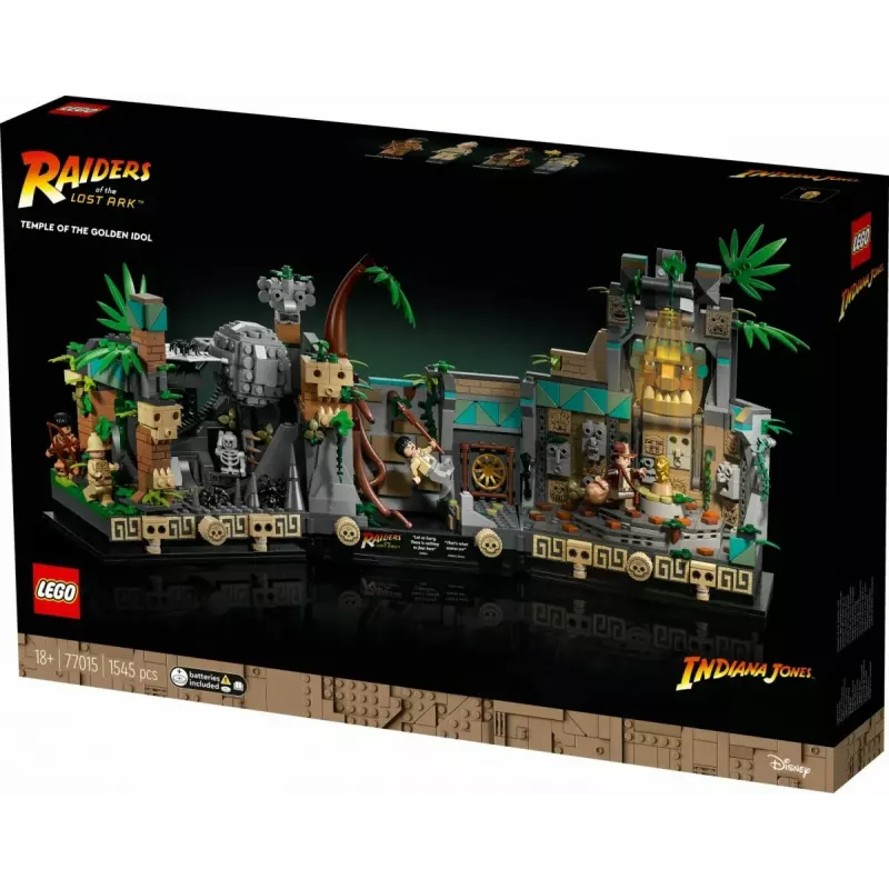 LEGO Indiana Jones konstruktors Zelta elka templis 77015 piedzīvojumu komplekts