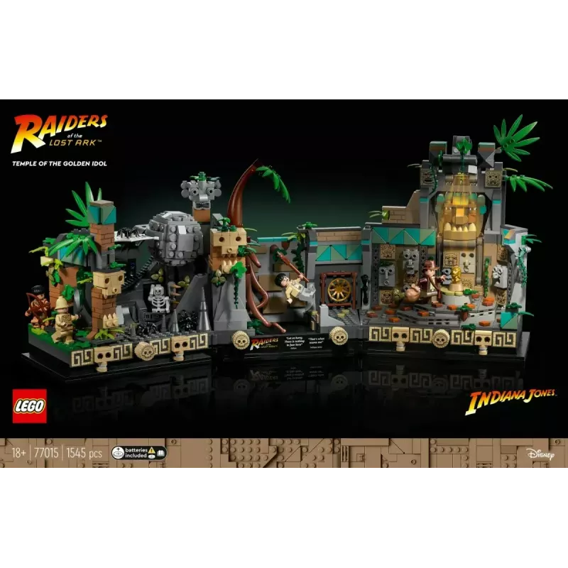 LEGO Indiana Jones konstruktors Zelta elka templis 77015 piedzīvojumu komplekts