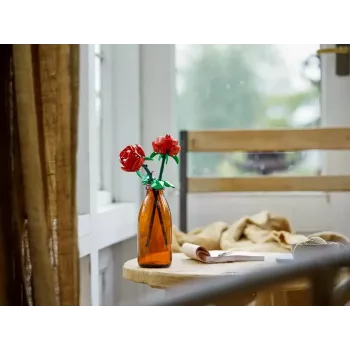 Konstruēšanas rotaļlieta LEGO 40460 Iconic Roses rožu būvēšanas komplekts, dekoratīvs modelis, 120 detaļu, 260 mm augstums