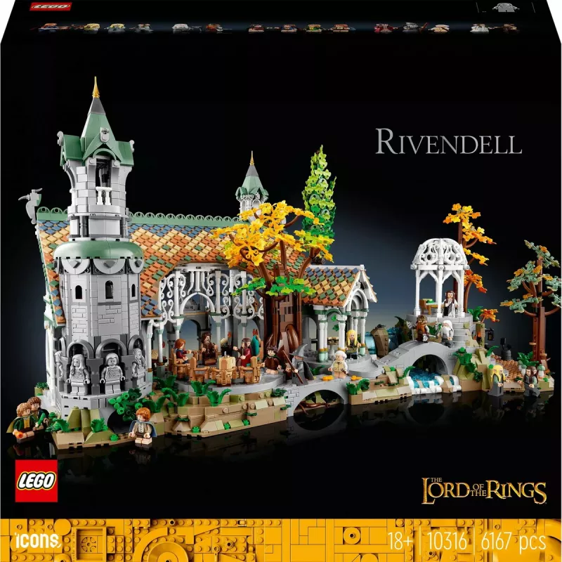 LEGO konstruktors The Lord of the Rings Rivendell 10316 — 6,167 detaļas, 4,02 kg