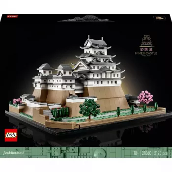 LEGO Architecture Himeji Castle 21060 konstruktors — maketa replika ar detalizētiem torņiem un pamatplati