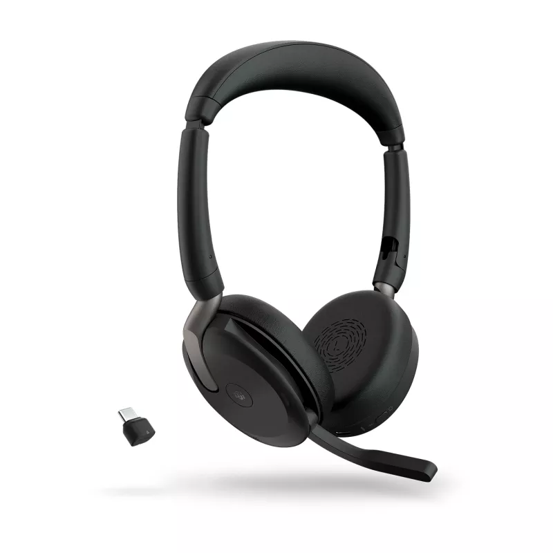 Austiņas Jabra Evolve2 65 Flex - Link380c MS Stereo (Bezvadu uzlāde)