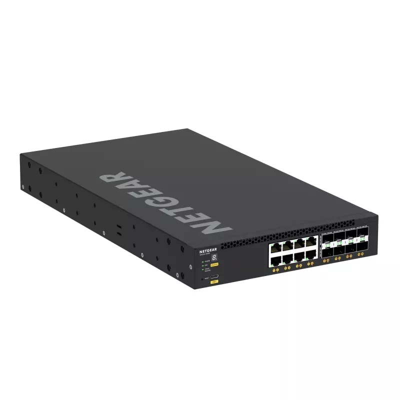 NETGEAR M4350-8X8F pārvaldāms L3 10G Ethernet (100/1000/10000) 1U melns