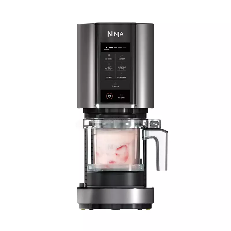 Tradicionālais saldējuma aparāts Ninja NC300EU 1,4 L, 800 W, melns/sudrabains, 3 bļodas