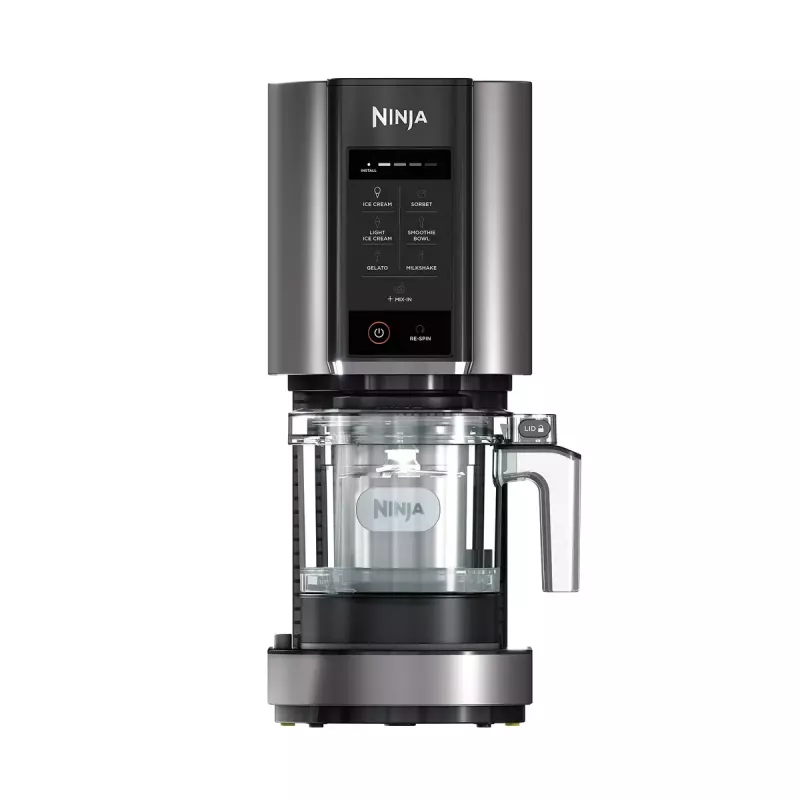 Tradicionālais saldējuma aparāts Ninja NC300EU 1,4 L, 800 W, melns/sudrabains, 3 bļodas