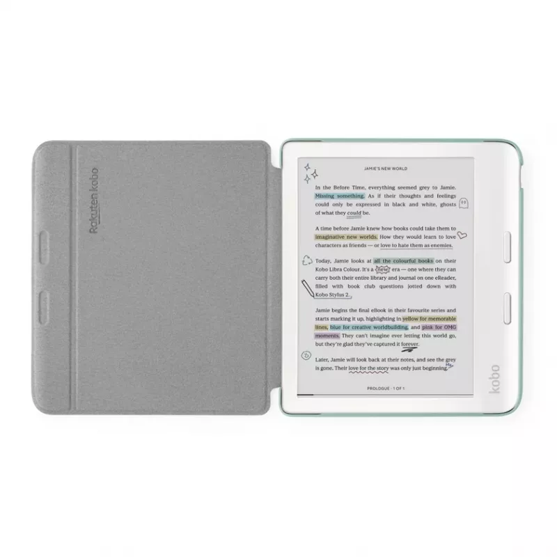 Folio maciņš Rakuten Kobo Basic SleepCover 17.8 cm zaļš