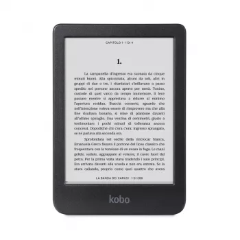 E-grāmatu lasītājs Kobo Clara BW — 6 collu E Ink Carta, 16 GB, Wi‑Fi, Bluetooth, ūdensizturīgs, USB‑C