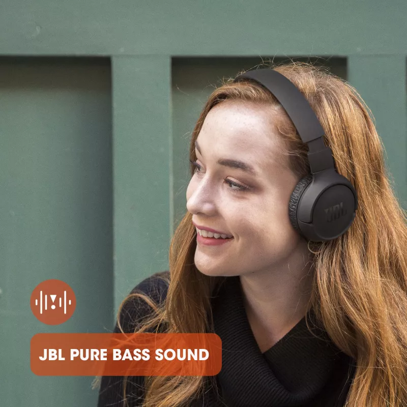 JBL Tune 510 WHITE, Bezvadu, 20 - 20000 Hz, Zvani/Mūzika, 160 g, Austiņas, Balts