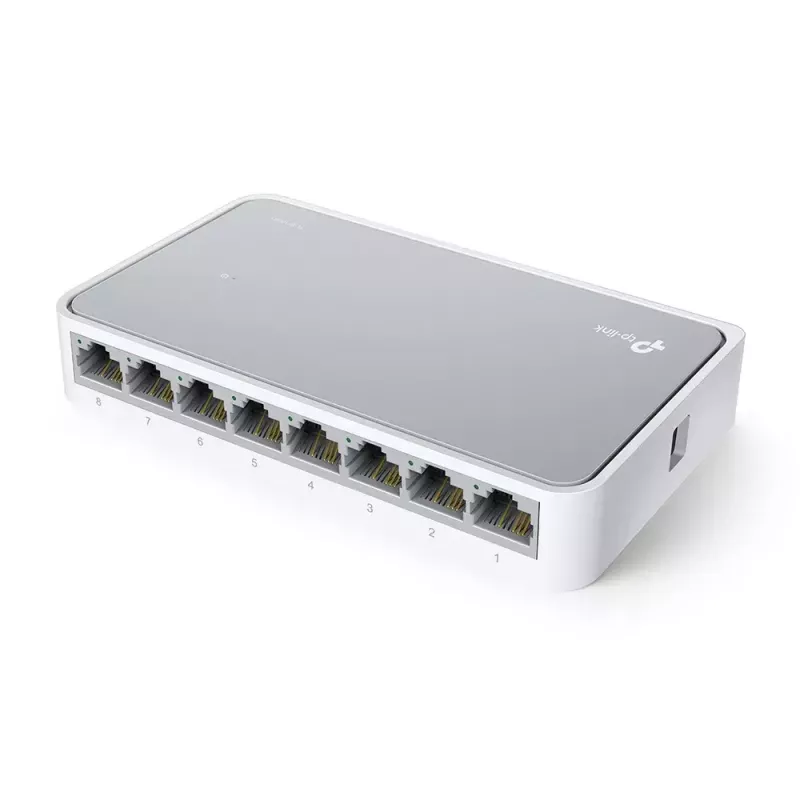TP-Link TL-SF1008D Nepārvaldāms Fast Ethernet (10/100) Balts