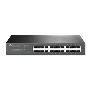 TP-Link 24 portu Gigabit darbvirsmas/statīva tīkla slēdzis, nepārvaldīts, Gigabit Ethernet (10/100/1000), pilns duplekss, statīva montāža