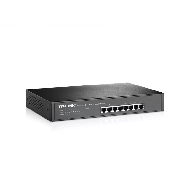 Nepārvaldāms slēdzis TP-Link TL-SG1008, 8 portu Gigabit Ethernet, 16 Gbit/s