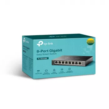 Pārvaldāmais slēdzis TP-Link TL-SG108E 8 portu Gigabit Easy Smart Switch