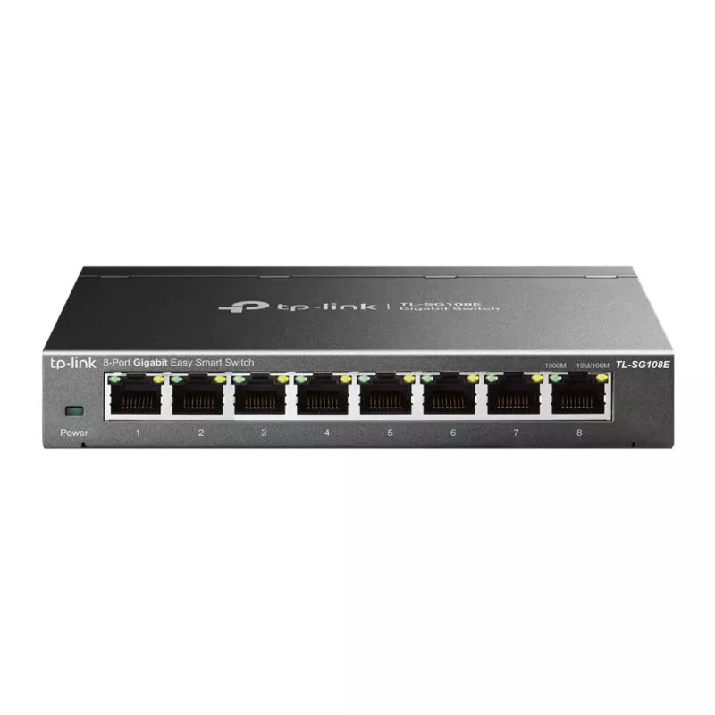 Pārvaldāmais slēdzis TP-Link TL-SG108E 8 portu Gigabit Easy Smart Switch