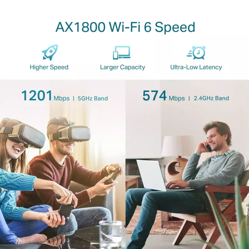 Tīkla atkārtotājs TP-Link AX1800 WiFi 6 paplašinātājs RE605X