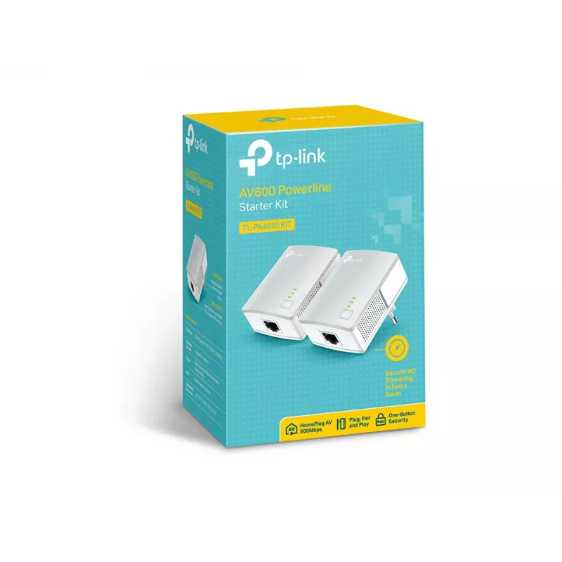 TP-Link TL-PA4010KIT 600 Mbit/s Ethernet LAN Balts 2 gab.
