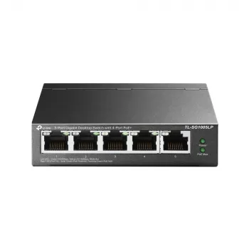 TP-Link TL-SG1005LP tīkla slēdzis Nepārvaldāms Gigabit Ethernet (10/100/1000) Power over Ethernet (PoE) Melns