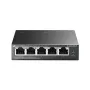 TP-Link TL-SG1005LP tīkla slēdzis Nepārvaldāms Gigabit Ethernet (10/100/1000) Power over Ethernet (PoE) Melns