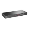 TP-Link 16 portu 10/100 Mbps + 2 portu Gigabit Rackmount PoE slēdzis ar 16 portu PoE+