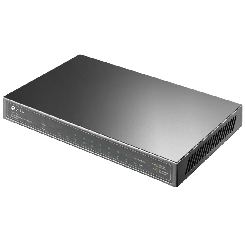TP-Link TL-SG1210P tīkla slēdzis Nepārvaldāms Gigabit Ethernet (10/100/1000) Power over Ethernet (PoE) Pelēks