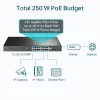 TP-Link 18 portu Gigabit statīva slēdzis ar 16 PoE+, nepārvaldāms, Gigabit Ethernet (10/100/1000), pilns duplekss, Power over Ethernet (PoE), statīva montāža, 1U