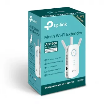TP-Link RE550 tīkla paplašinātājs Tīkla raidītājs un uztvērējs Balts 10, 100, 1000 Mbit/s
