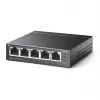 TP-Link 5-Portu 10/100Mbps galddatora PoE slēdzis ar 4 portiem, nepārvaldāms, Fast Ethernet (10/100), pilns duplekss, Power over Ethernet (PoE)