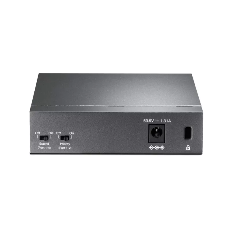 TP-Link 5-Portu 10/100Mbps galddatora PoE slēdzis ar 4 portiem, nepārvaldāms, Fast Ethernet (10/100), pilns duplekss, Power over Ethernet (PoE)