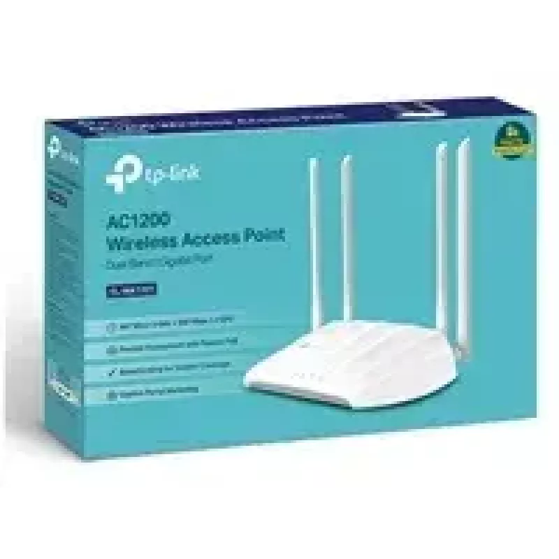 TP-Link TL-WA1201 bezvadu piekļuves punkts 867 Mbit/s Balts Power over Ethernet (PoE)