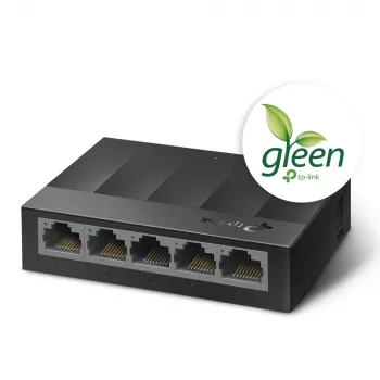 TP-Link 5-Portu 10/100/1000Mbps galddatoru tīkla slēdzis, nepārvaldāms, Gigabit Ethernet (10/100/1000), sienas montāžai