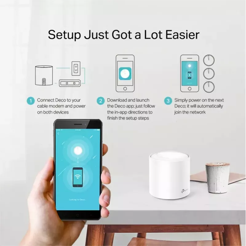 TP-Link AX1800 Visas mājas tīkla Wi-Fi 6 sistēma, 3 komplektā
