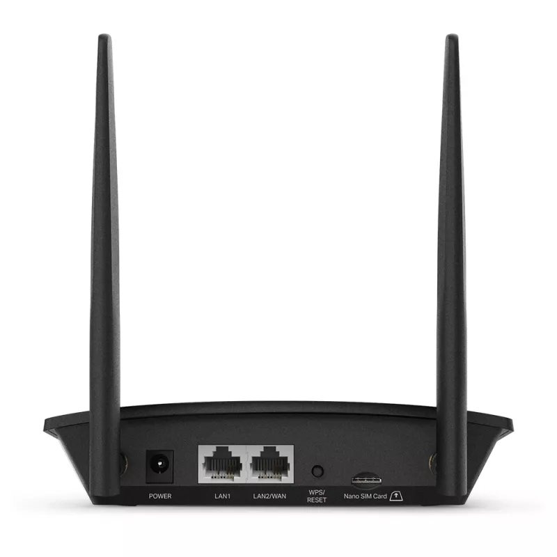 TP-Link TL-MR100 bezvadu maršrutētājs Fast Ethernet vienas joslas (2,4 GHz) 4G melns