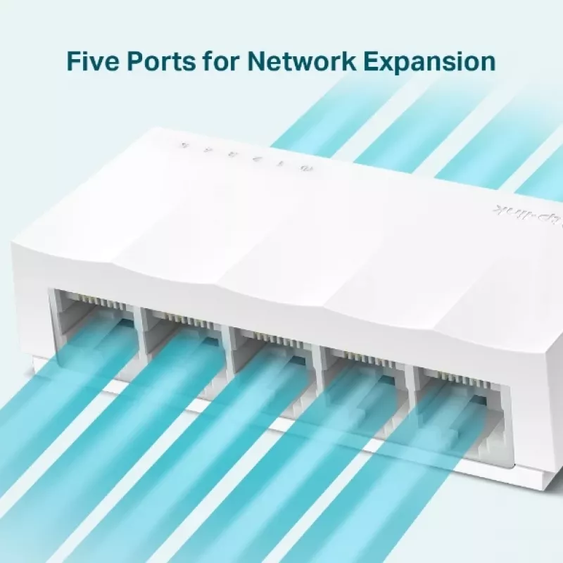 Tīkla komutators TP-Link LS1005 Nevadāms Fast Ethernet Balts