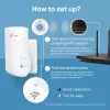 TP-Link RE190 tīkla paplašinātājs Tīkla retranslators Balts